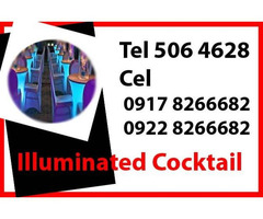 Illuminated CockTail Table Rent Hire Manila Philippines