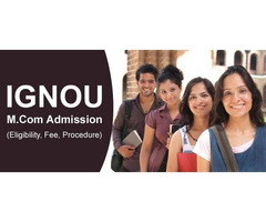 IGNOU M.Com Admission