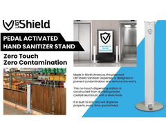 Pedal Activated Hand Sanitizer Stand