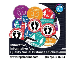 Innovative, Informative And Quality Social Distance Stickers