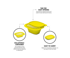Tupperware Collapsible Go Flex 850ml 1pc Green - 3