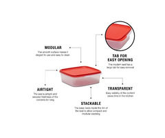 Tupperware Dry Storage Smart Snack 6 Pc Set