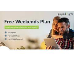 Get Free Energy on Weekends - Prepaid Lights