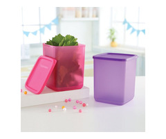 Tupperware Square Refrigerator Container Cubix 1.8l 2pc
