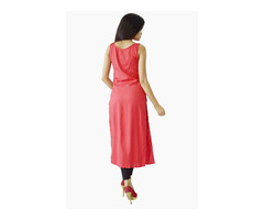 Casual Sleeveless Solid Women Red Top Online at Flipkart.com - 4