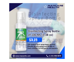 Disinfecting Spray Bottle of 100 ML (3.38 oz)