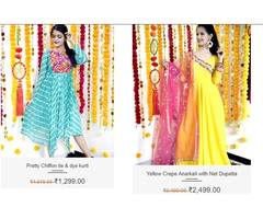 Shop Latest Indian Sarees Online at Rajkumari