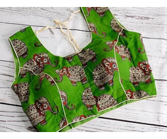 Designer Readymade Kalamkari Blouses Online For Women