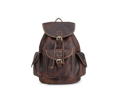 Buy Handmade Leather Backpack at Cuero bags.
