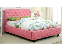 Lisle Youth Contemporary Bed in Pink | Get Furniture