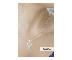 Check out this adorable Palm tree pendant