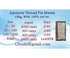japanese Thread Fin  Bream, 10 kg packing - 2
