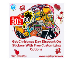 Get 30% Christmas Discount On Custom Stickers