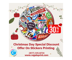 Christmas Day Special 30% Discount On Stickers Printing