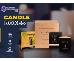Custom Printed Candle Packaging Boxes