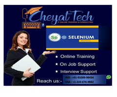 selenium online training/job support by cheyat tech