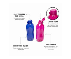 Tupperware Aquasafe Eco Fliptop 2 litre Water Bottle 2pc - 2
