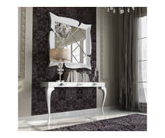 Buy Alcazaba Modern Console Table in Matt & White