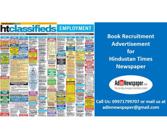 HT Recruitment Classified Ad Booking Online at Adinnewspaper