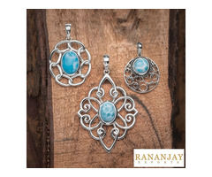925 Sterling Silver Larimar Jewelry