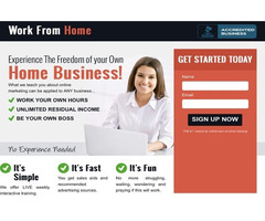 Work From Home and Affiliate Marketing Training