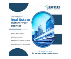 Criteria to Hire Real Estate Agent for Your Business