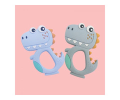 Custom Silicone Baby Cartoon Teething Teether Toys Supplier