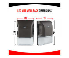 30W LED Mini Photocell Sensor Wall Pack Light - 2