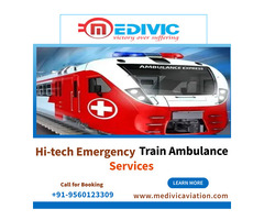 Choose Medivic Train Ambulance in Ranchi with ICU Aids