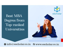 Best MBA Degree from Top-ranked Universities!!