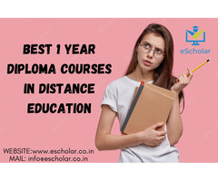 Best 1-year Diploma Courses in Distance Education