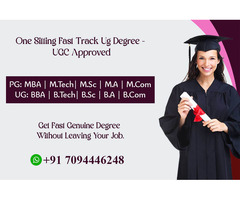 One Sitting Fast Track UG Degree - UGC Approved
