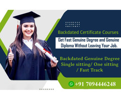 Backdated Certificate Courses