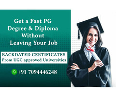 Get a Fast PG Degree & Diploma Without Leaving Your Job