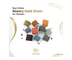 Buy Rosary Chain Necklace in Silver - Sargems