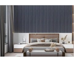 Charcoal Louvers Wall Panel - 3