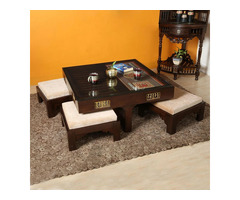 Crafted to Impress: Handcrafted Coffee Table Set