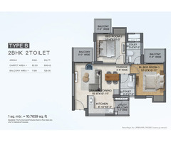 Aditya City Grace 2Bhk Luxury Apartments In Ghaziabad - 3