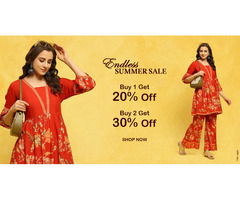 Endless Summer Sale Buy 1 Get 20% OFF At SHREE