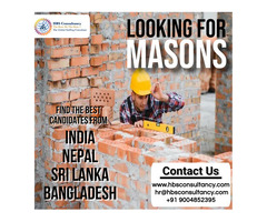 Mason Recruitment Agency From India