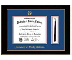 University of South Alabama Diploma Frame