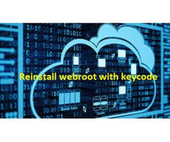 Reinstall webroot with keycode / webroot support