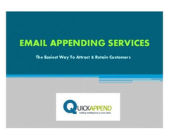 Quick Append-Email Appending Services For Best ROI