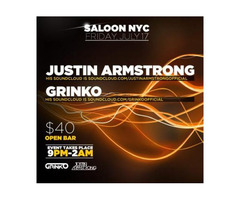 Live Performance at Saloon NYC by Justin Armstrong
