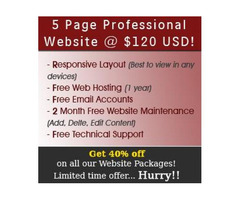 Affordable Web site packages with 40% off!