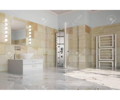 Bathroom floor leaking water