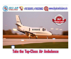 Sky Air Ambulance in Delhi with Each Medical Equipment