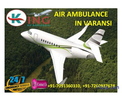 Fast Emergency Medical Charter Air Ambulance in Varanasi