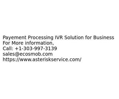 Payement Processing IVR Solution for Business