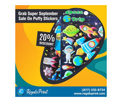 Grab 20% Sale September on Puffy Stickers
